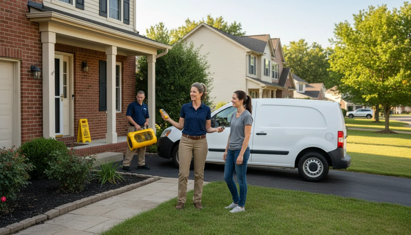 Residential water damage restoration in Norton Shores, MI